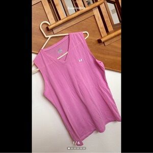 Beautiful Pink Under Armour Athletic Tank Top in Good, Clean, Smoke/Pet-free